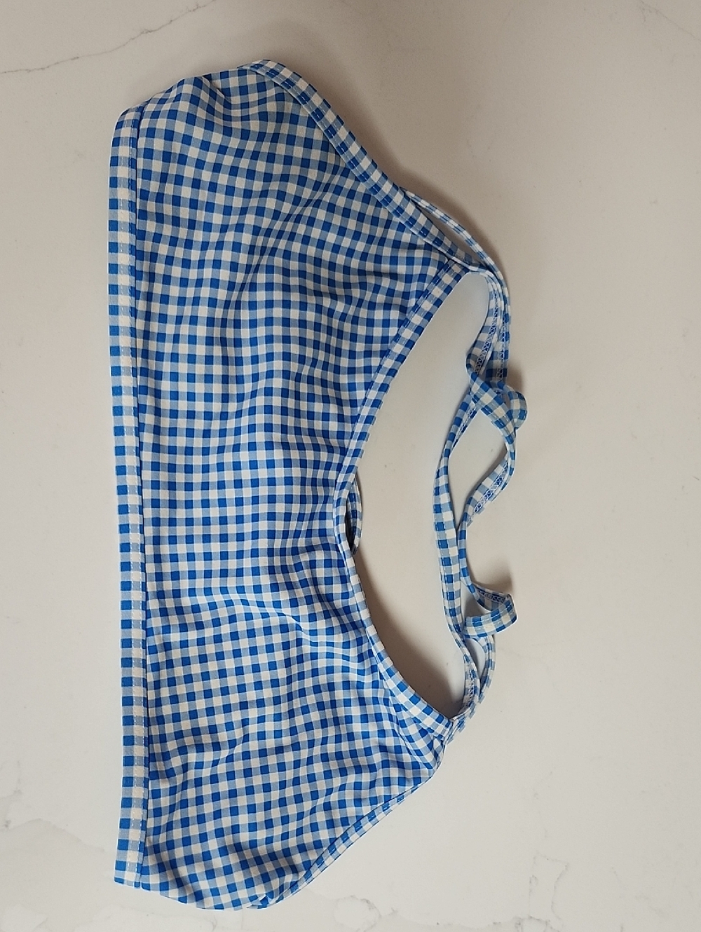 Jolyn Size Xl "ADRIAN" Gingham Swim Top